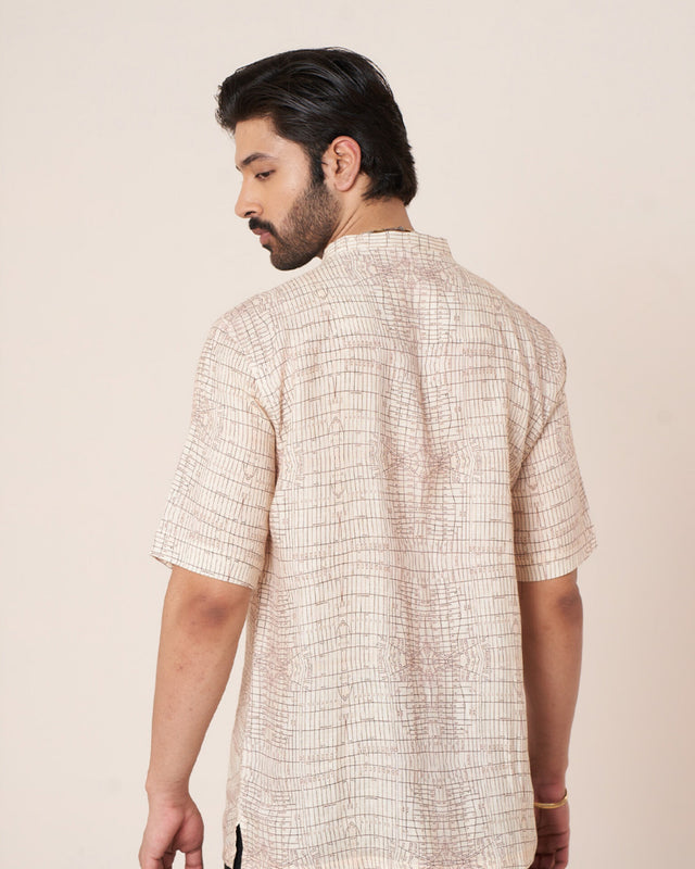 Vintage Frame (Pure Linen Short Sleeve Shirt) – AddysForMen®️