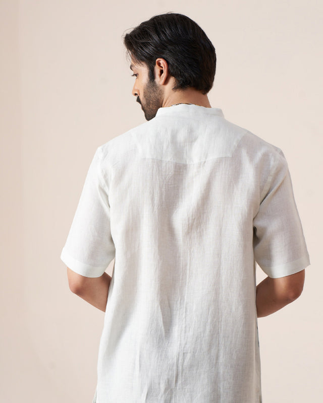 Floral Symphony (Pure Linen Short Sleeve Shirt) – AddysForMen®️