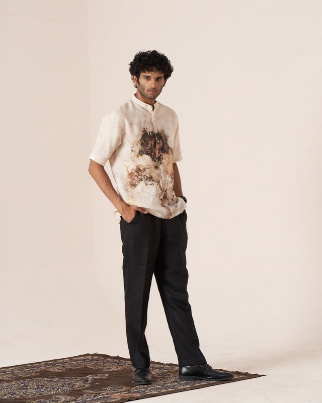 Earthly Echoes (Pure Linen Short Sleeve Shirt) – AddysForMen®️