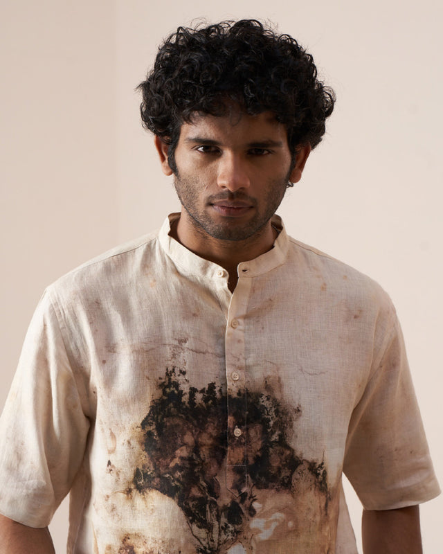 Earthly Echoes (Pure Linen Short Sleeve Shirt) – AddysForMen®️