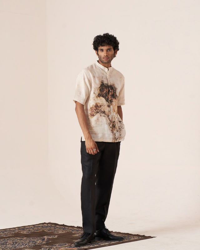 Earthly Echoes (Pure Linen Short Sleeve Shirt) – AddysForMen®️