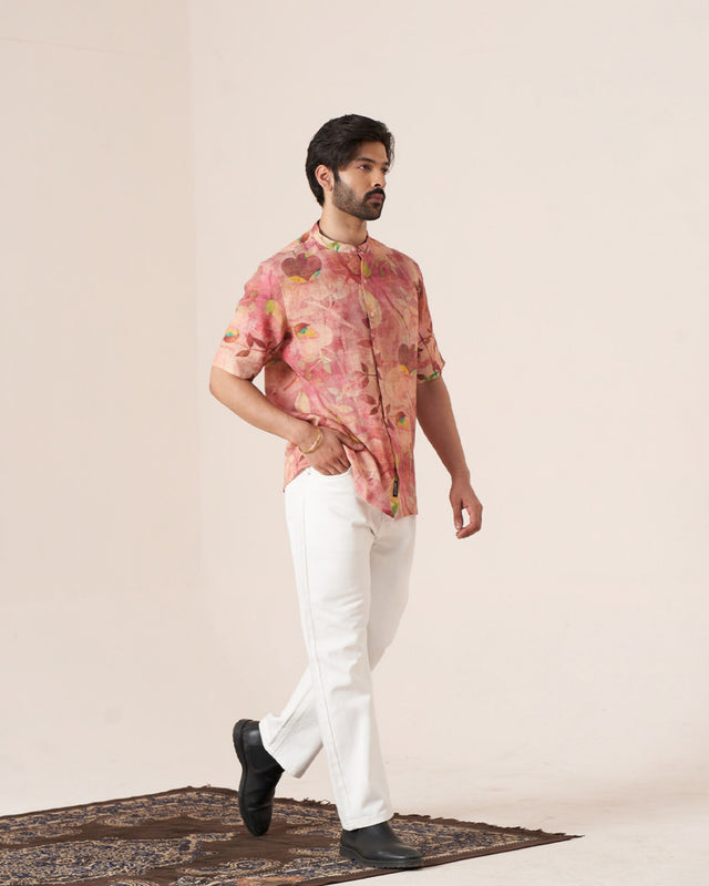 Floral Mirage Shirt, satin linen shirt, digital print shirt, digital print satin shirts, linen shirt, men linen shirt, short sleeve linen shirt, long sleeve linen shirt, casual linen shirt, oversized linen shirt, plus size linen shirt, linen shirt for wedding, printed satin linen shirt, designer satin linen shirt, floral satin linen shirt, wedding linen shirt, party wear satin linen shirt, luxury satin linen shirt, satin printed shirt for men