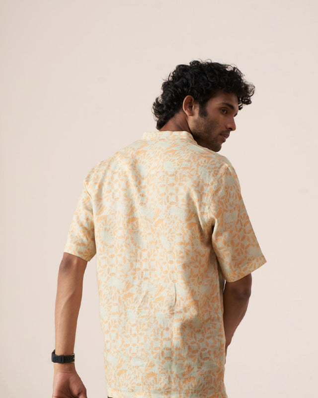 Bohemian Soul (Pure Linen Short Sleeve Shirt) – AddysForMen®️