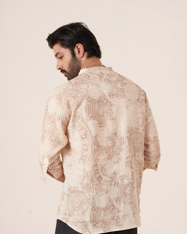Eternal Whispers (Pure Linen 3/4 Sleeve Shirt) – AddysForMen®️