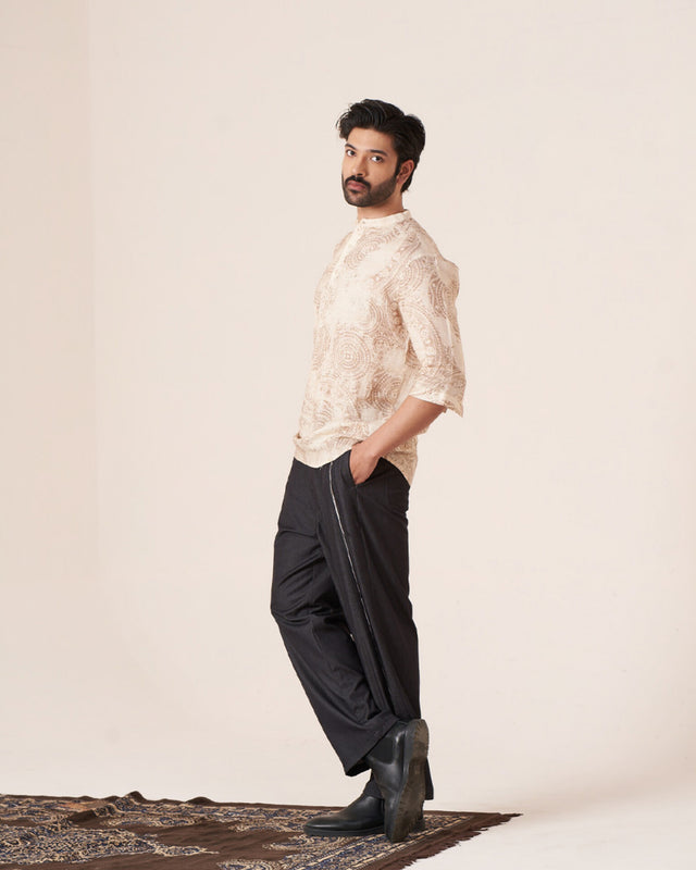 Eternal Whispers (Pure Linen 3/4 Sleeve Shirt) – AddysForMen®️