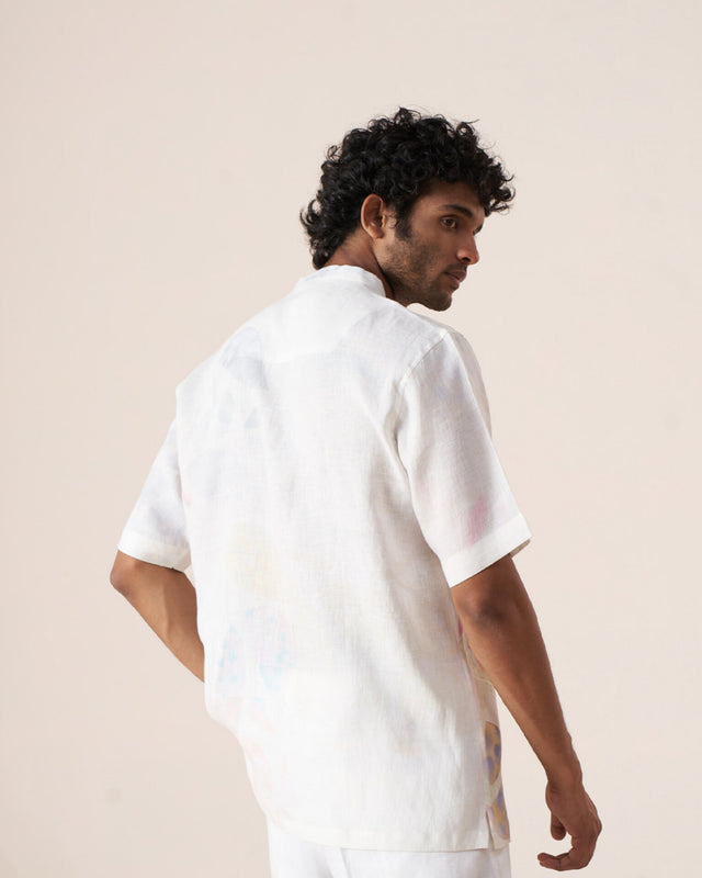 Color Splash (Pure Linen Short Sleeve Shirt) – AddysForMen®️