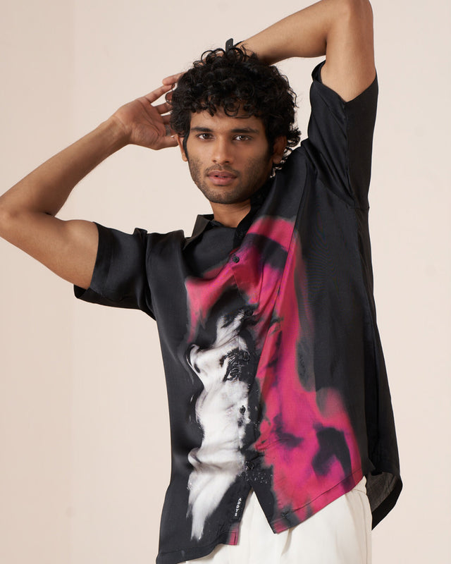 Urban Mirage Pure Bemberg Satin Short Sleeve Shirt