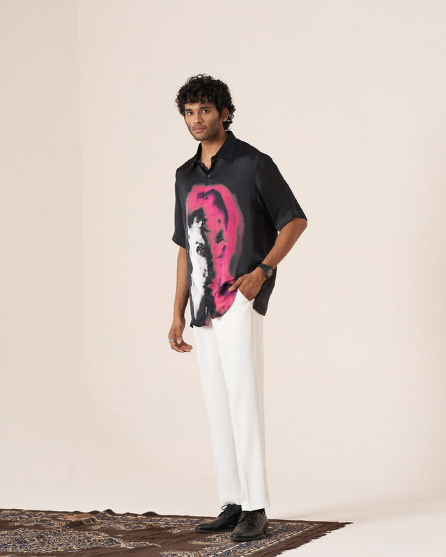 Urban Mirage Pure Bemberg Satin Short Sleeve Shirt