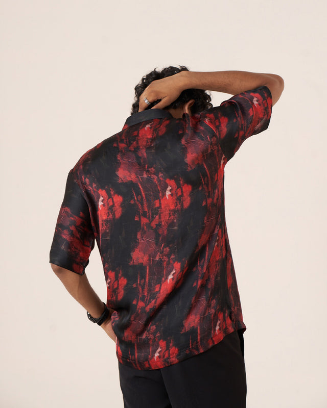 Celestial Wings Pure Bemberg Satin Short Sleeve Shirt