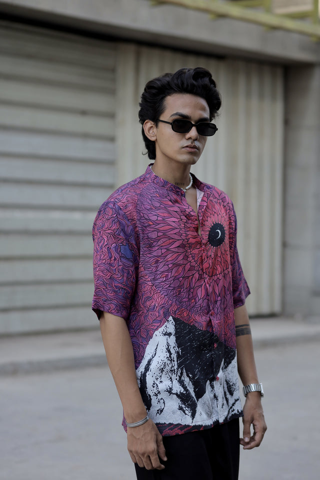 Majestic Mirage (Pure Tencel Satin Shirt) - AddysForMen®️