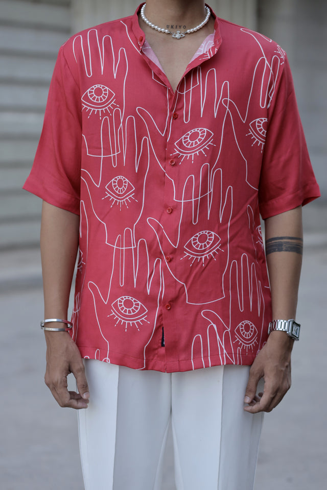 Astral Alcove (Pure Tencel Satin Shirt) - AddysForMen®️