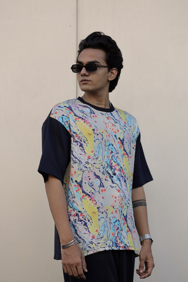 Crystalline Cadenza (Oversize Tencel Satin T-Shirt) – AddysForMen®️