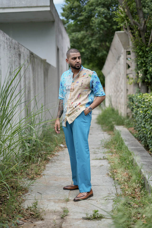 Whispering Waves (Pure Linen Shirt) – AddysForMen®️
