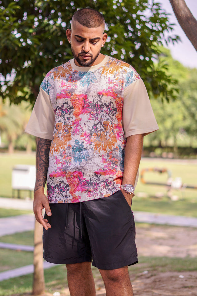 Euphoric Echo (Oversize Linen T-Shirt) – AddysForMen®️