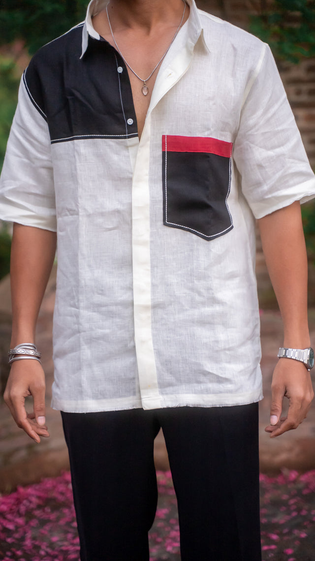 Metro Code Pure Linen Designer Shirt