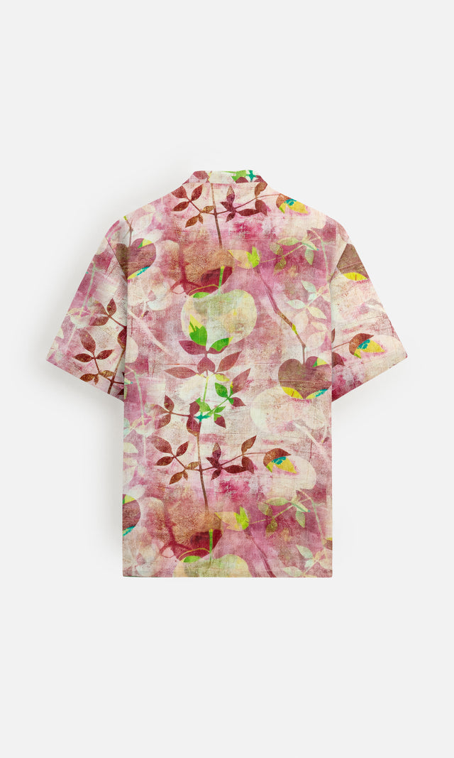 Floral Mirage (Pure Linen Short Sleeve Shirt) – AddysForMen®️