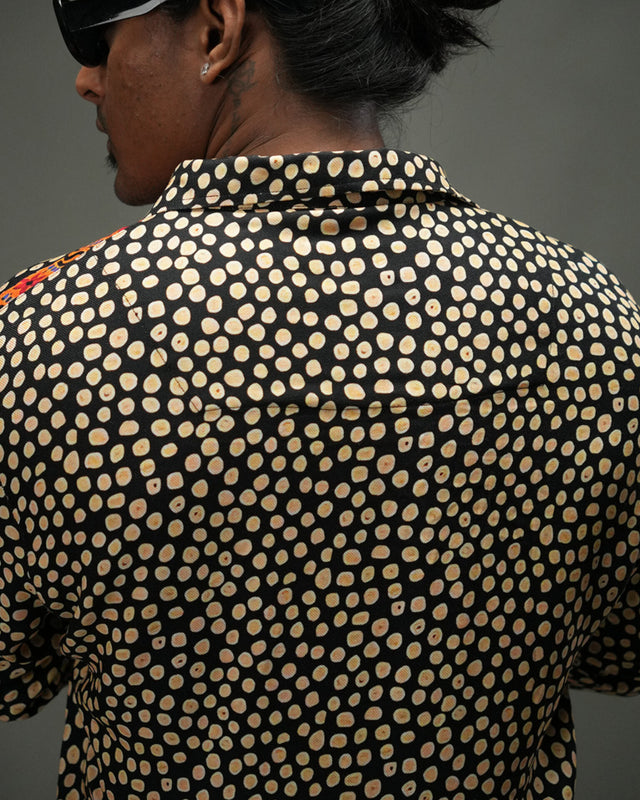 Vibrant Night Printed Unisex Shirt - Pure Ecovero (viscose) Short Sleeve Shirt