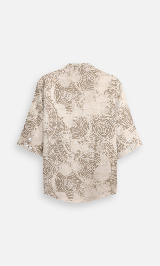 Eternal Whispers (Pure Linen 3/4 Sleeve Shirt) – AddysForMen®️