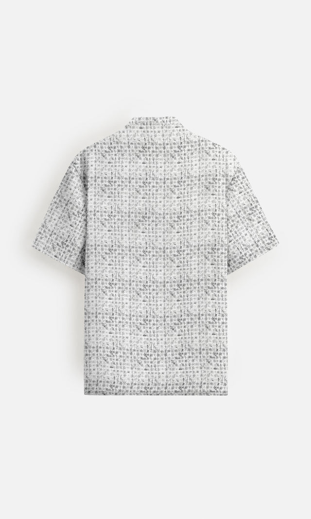 Urban Ink Printed Pure Linen Short Sleeve Shirt - AddysForMen®
