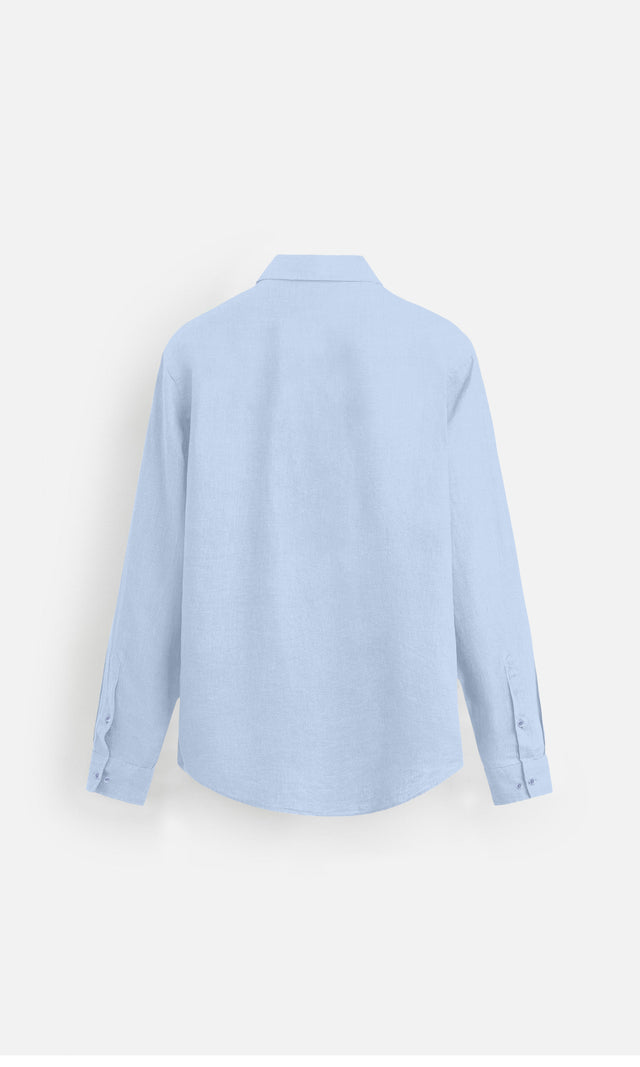 Vintage Grid Pure Linen Designer Shirt