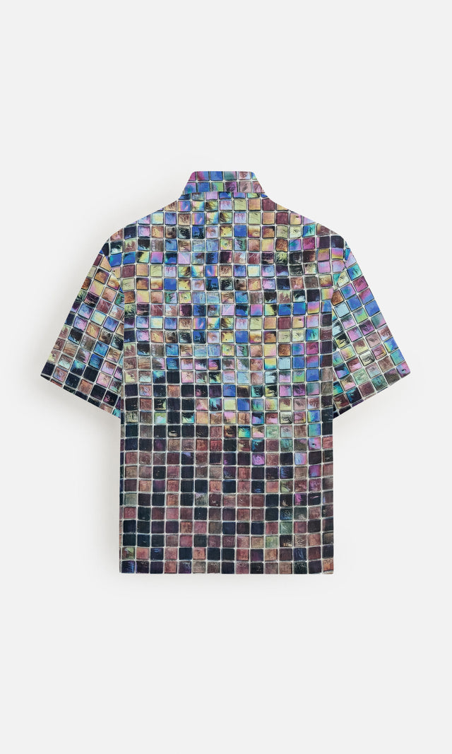 Urban Spectrum Pure Satin Linen Short Sleeve Shirt