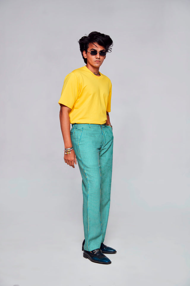 Lost peacock :Pure Linen Wide Leg Loose Fit Pant