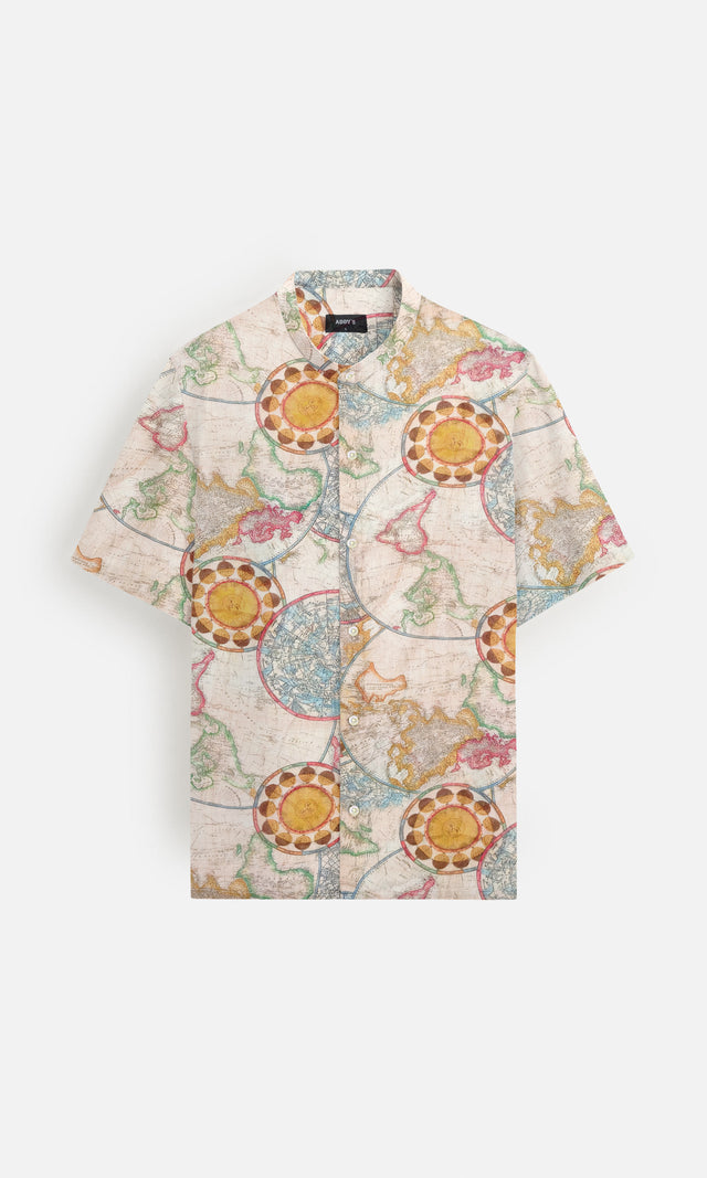 Worldly Canvas (Pure Linen Short Sleeve Shirt) – AddysForMen®️