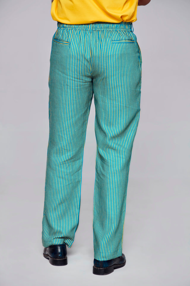 Lost peacock :Pure Linen Wide Leg Loose Fit Pant