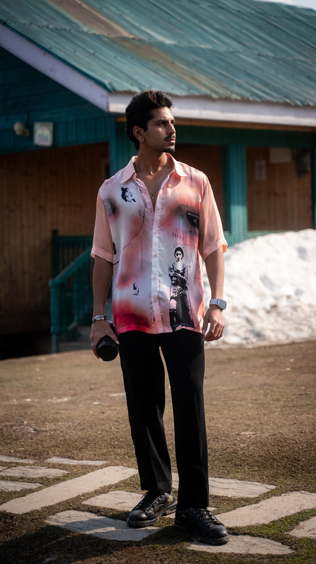 Cinema Sketch Pure Bemberg Satin Short Sleeve Shirt
