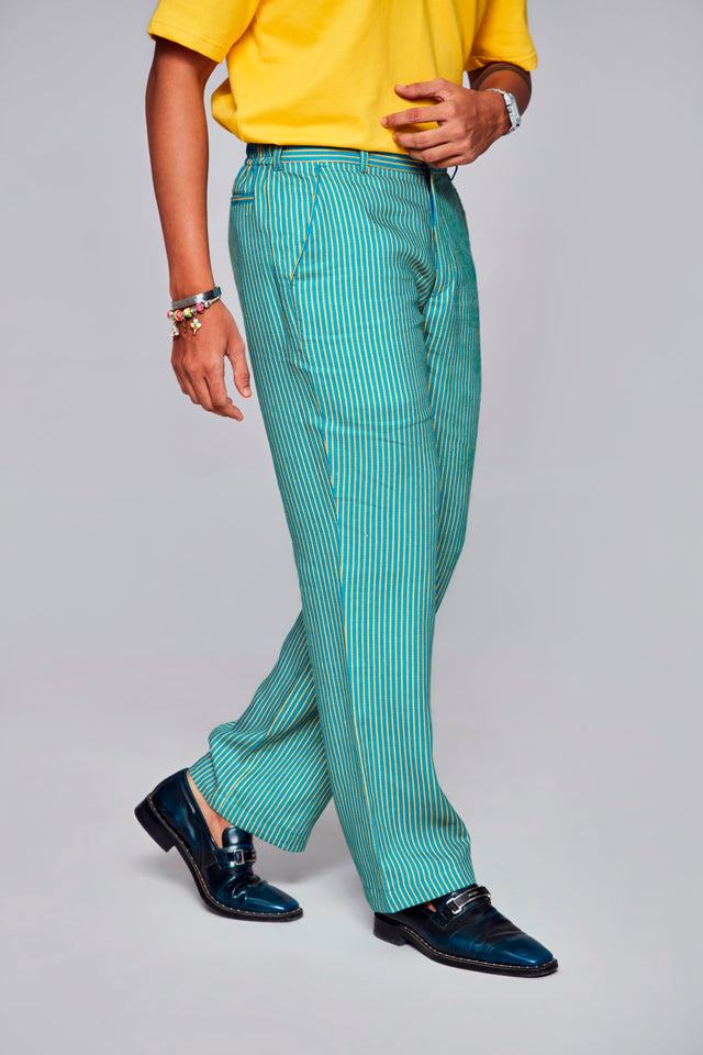 Lost peacock :Pure Linen Wide Leg Loose Fit Pant