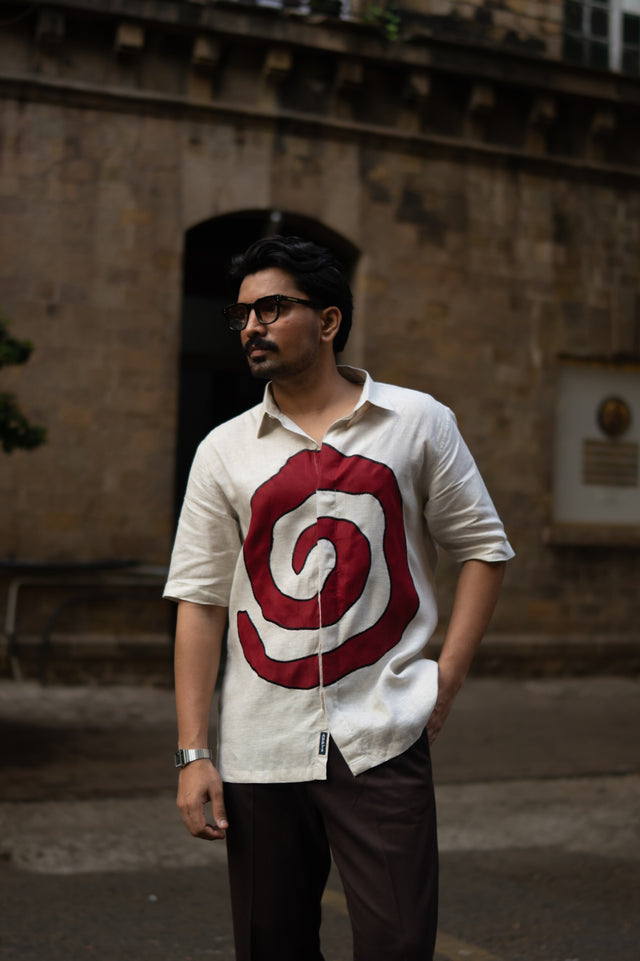 Zen Coil Pure Linen Designer Shirt