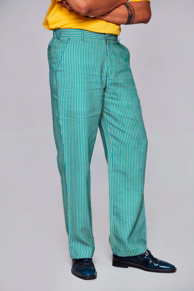 Lost peacock :Pure Linen Wide Leg Loose Fit Pant