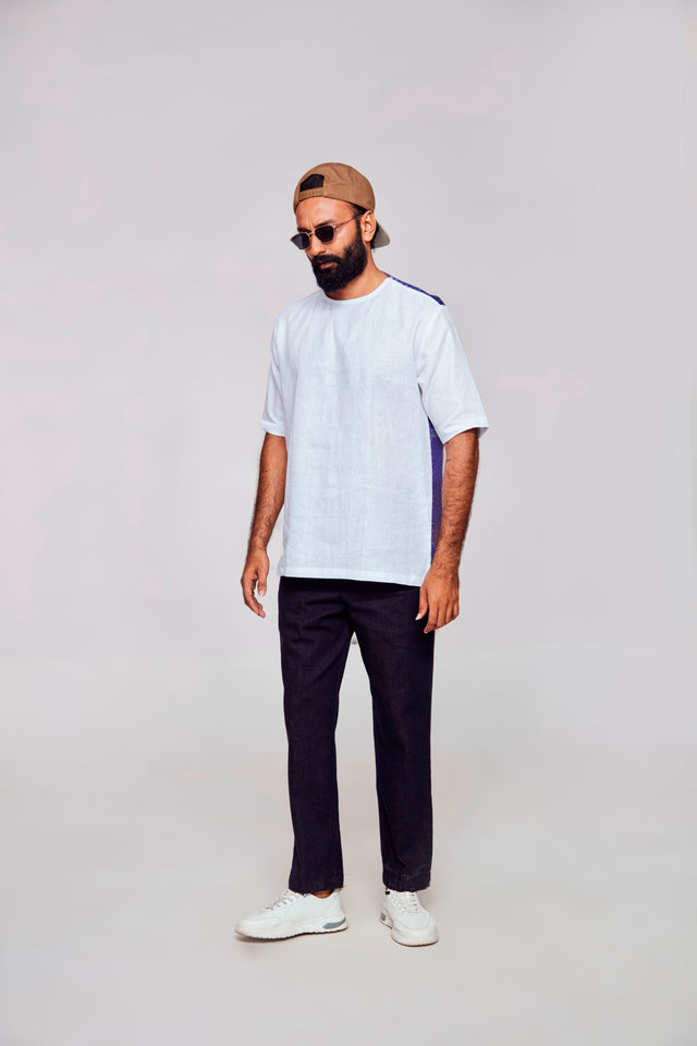 Soul Glimpses : Real and Virtual Worlds Converge in Harmony - Pure Linen Tshirt Style shirt