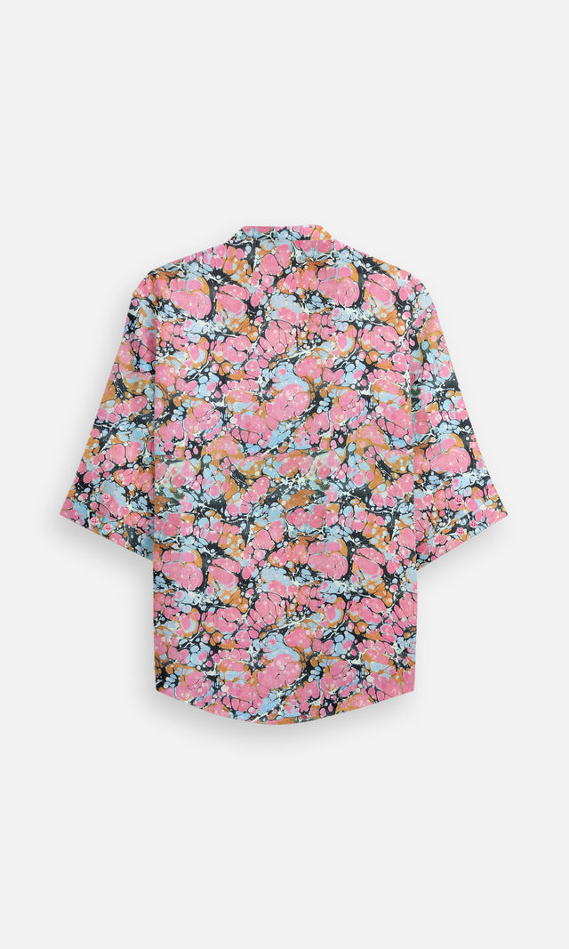 Dreamy Drift (Pure Linen Kurta Style Shirt) - AddysForMen®️