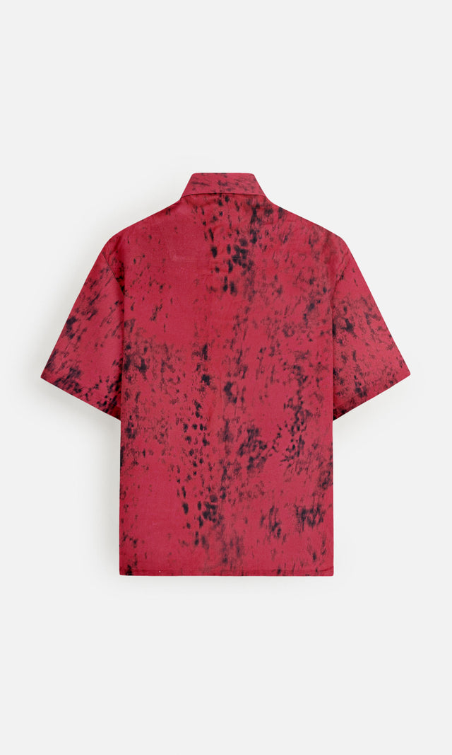 Scarlet Queen Red Colour Pure Ecovero (viscose) Short Sleeve Shirt