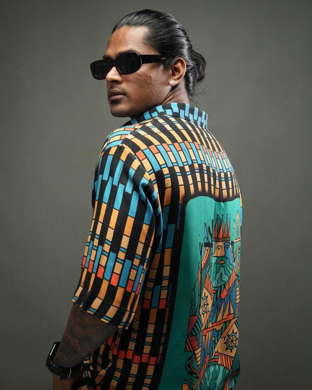 King Neptune Printed Unisex Shirt Pure Ecovero (viscose)