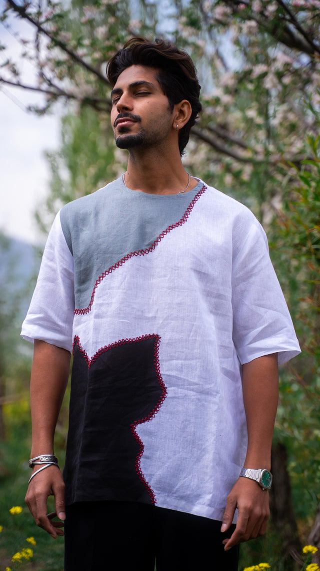 Threaded Soul Pure Linen Designer Tshirt Style Shirt