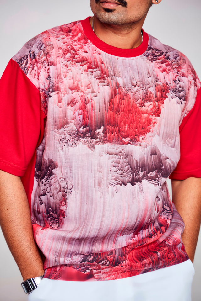 Virtual Visions : Endless World - Oversize Linen Tshirt