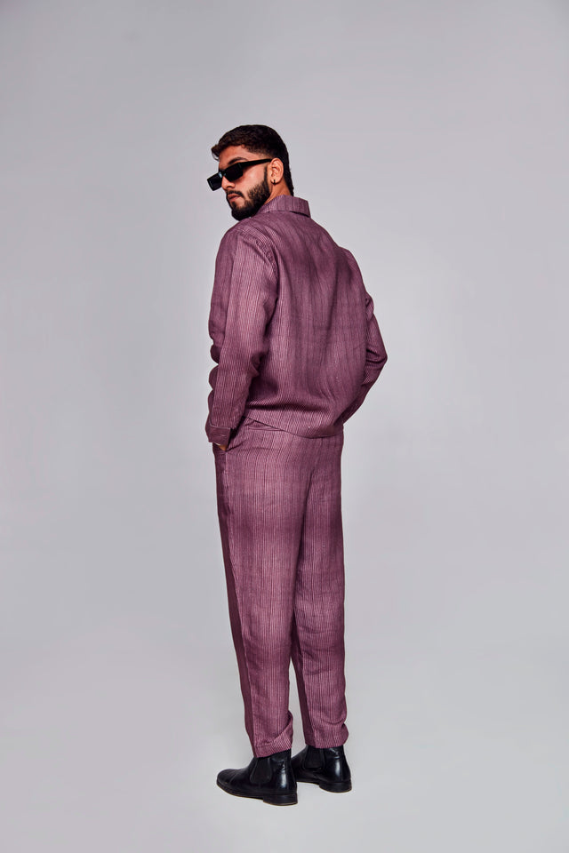 Urban Face : Pure Linen Crop Length Jacket