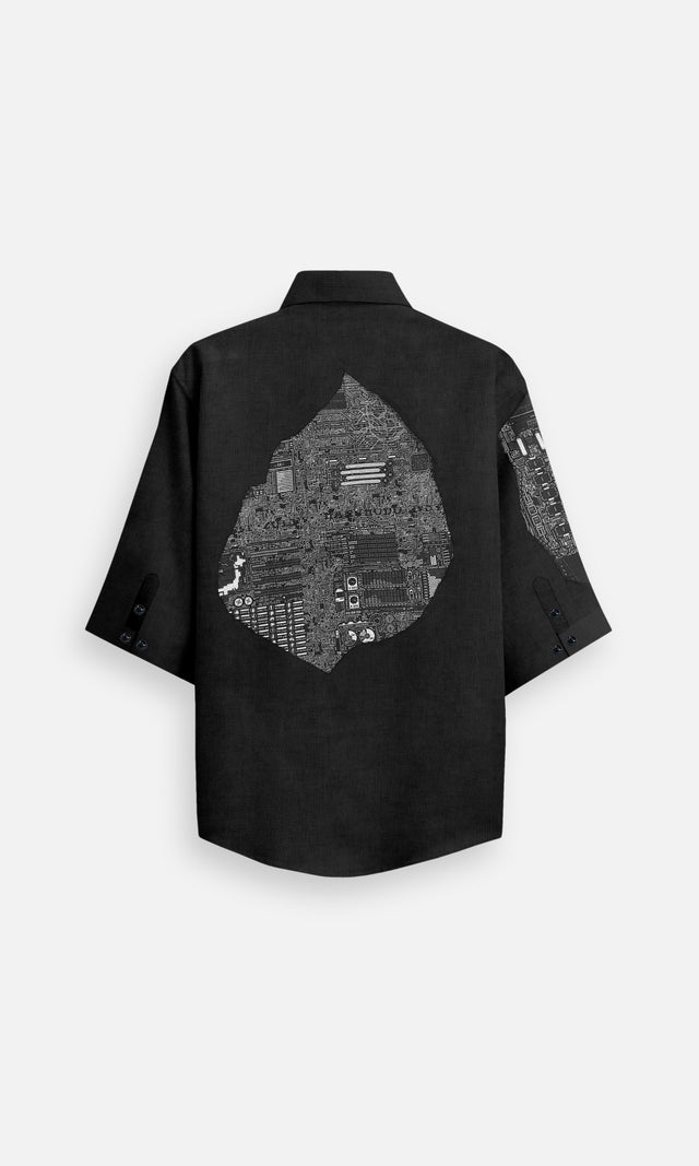 Allure Of a City Pure Linen Designer Shirt