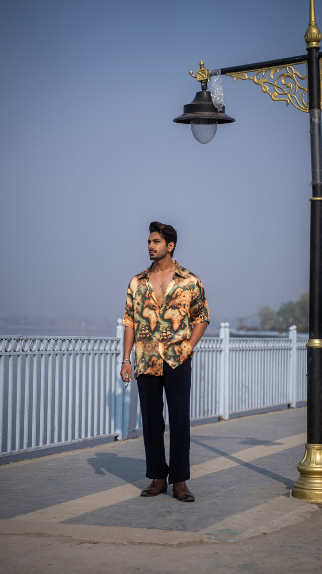 Atlas Drip Pure Bemberg Satin Short Sleeve Shirt