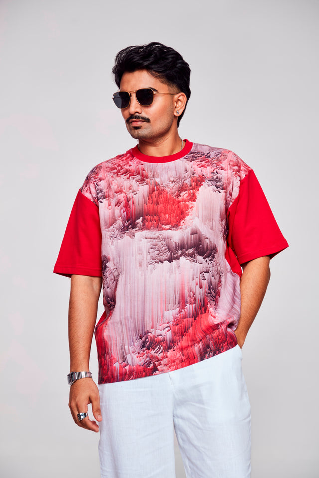 Virtual Visions : Endless World - Oversize Linen Tshirt