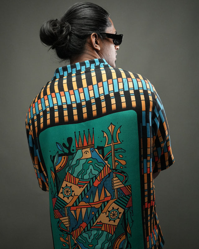 King Neptune Printed Unisex Shirt Pure Ecovero (viscose)