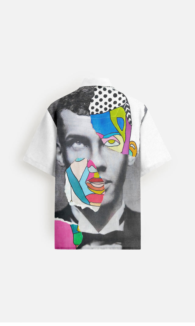 Trippy Emotions (Pure Linen Kurta Style Shirt) - AddysForMen®️