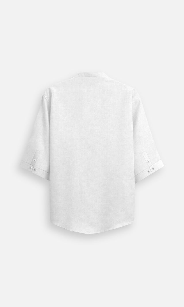 Melodic Violin (Pure Linen Kurta Style Shirt) - AddysForMen®️