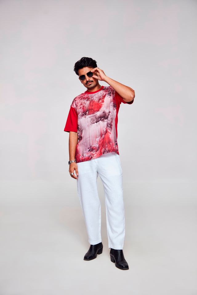 Virtual Visions : Endless World - Oversize Linen Tshirt