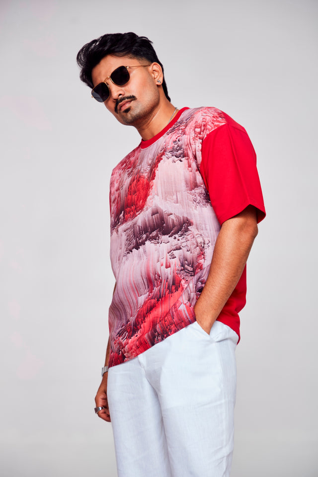 Virtual Visions : Endless World - Oversize Linen Tshirt