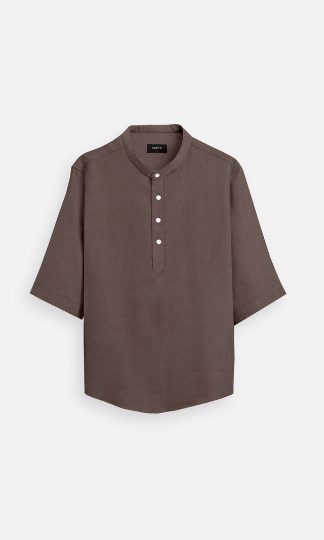 Rich Cocoa Pure Linen Shirt, Office Wear, Regular Wear, Formal Wear, Digital Printed Shirt, shirt for men, shirt for women, shirts for men, shirts for women, Short Sleeve shirt, satin Pure Linen shirt, beach wear shirt, party wear shirt