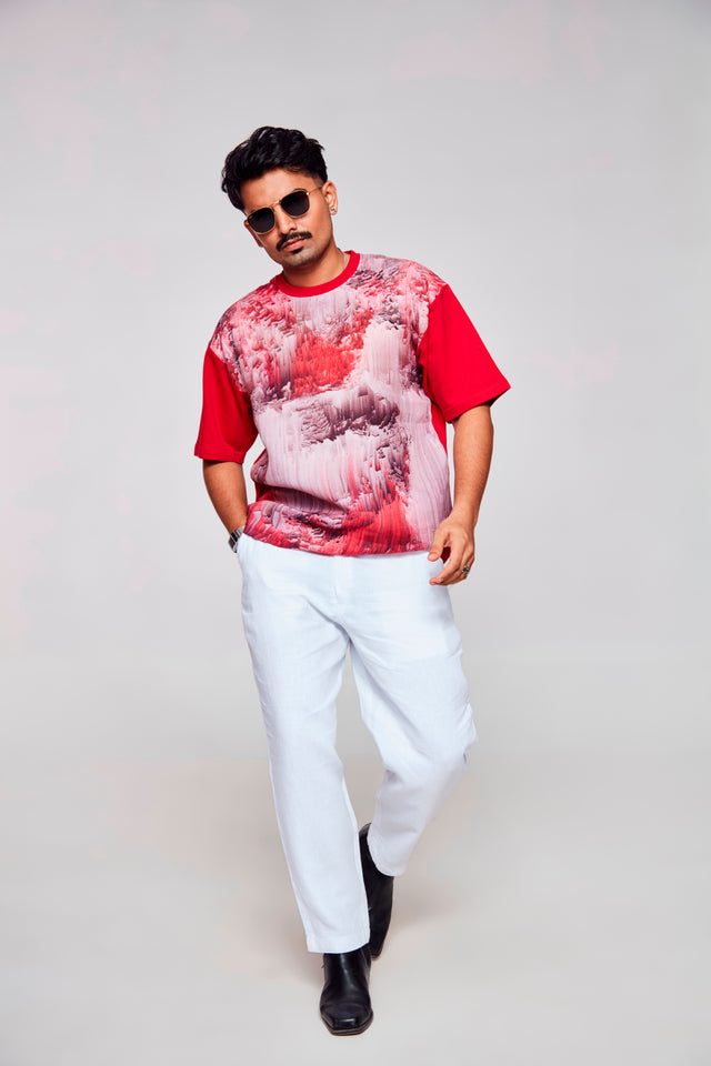 Virtual Visions : Endless World - Oversize Linen Tshirt