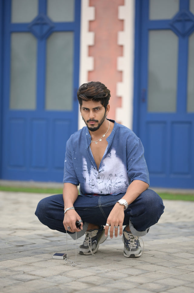 Artsy Face (Pure Linen Shirt) – AddysForMen®️